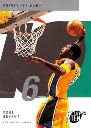 2002-03 Topps Ten #6 Kobe Bryant