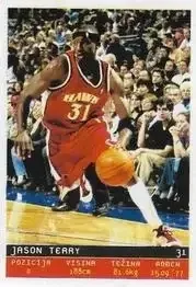 2002-03 Total Basketball Serbian Stickers #5 Jason Terry