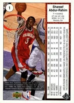 Back of Shareef Abdur-Rahim