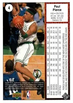Back of Paul Pierce