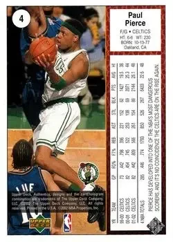 Back of Paul Pierce