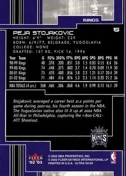 Back of Peja Stojaković