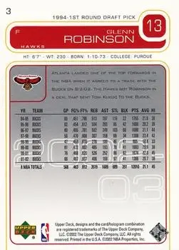 Back of Glenn Robinson
