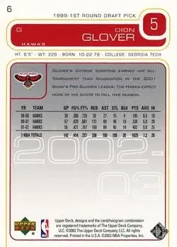 Back of Dion Glover