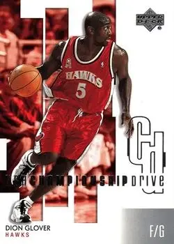 2002-03 Upper Deck Championship Drive #4 Dion Glover