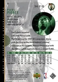 Back of Paul Pierce