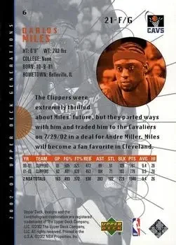 Back of Darius Miles