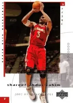 2002-03 Upper Deck Honor Roll #2 Shareef Abdur-Rahim