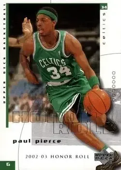2002-03 Upper Deck Honor Roll #4 Paul Pierce