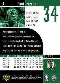 Back of Paul Pierce