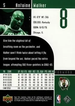 Back of Antoine Walker