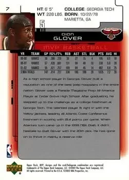 Back of Dion Glover