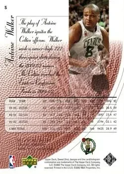 Back of Antoine Walker