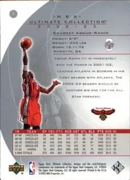 Back of Shareef Abdur-Rahim