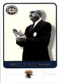 2001 Fleer Greats of the Game #1 Adolph Rupp