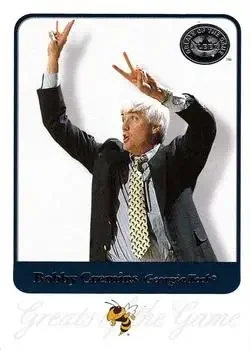 2001 Fleer Greats of the Game #8 Bobby Cremins
