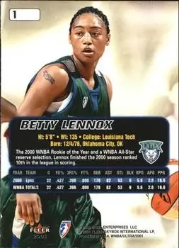 Back of Betty Lennox
