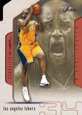 2001-02 Flair #34 - Shaquille O'Neal - Los Angeles Lakers