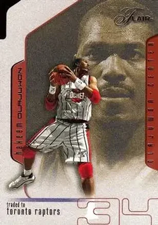 2001-02 Flair #35 - Hakeem Olajuwon - Toronto Raptors