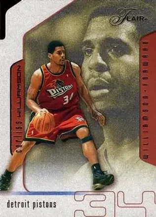 2001-02 Flair #36 - Corliss Williamson - Detroit Pistons