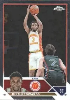 2023 Topps Chrome McDonald's All American #5 - Justin Edwards