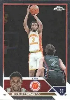 2023 Topps Chrome McDonald's All American #5 Justin Edwards