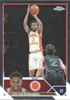 2023 Topps Chrome McDonald's All American #5 Justin Edwards