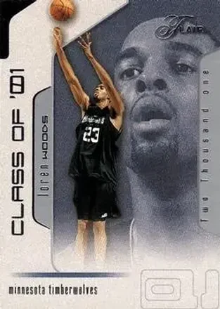 2001-02 Flair #95 - Loren Woods - Minnesota Timberwolves