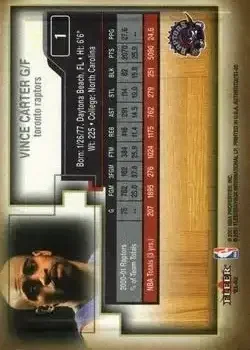 Back of Vince Carter