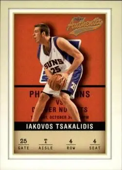 2001-02 Fleer Authentix #4 Jake Tsakalidis