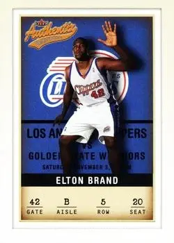 2001-02 Fleer Authentix #5 Elton Brand