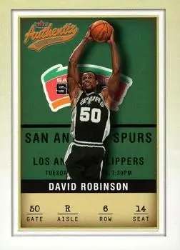 2001-02 Fleer Authentix #6 David Robinson