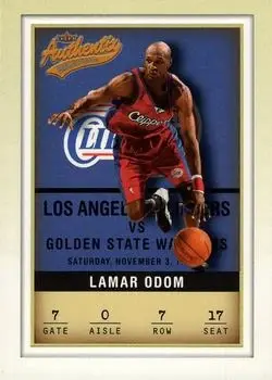 2001-02 Fleer Authentix #7 Lamar Odom