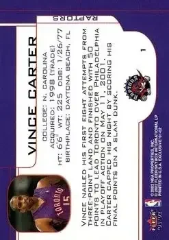 Back of Vince Carter