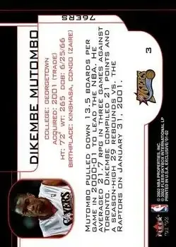 Back of Dikembe Mutombo