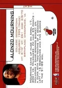 Back of Alonzo Mourning