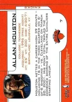 Back of Allan Houston