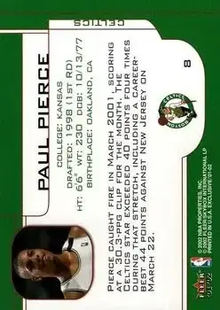 Back of Paul Pierce