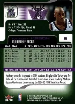 Back of Anthony Mason