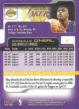 Back of Shaquille O'Neal
