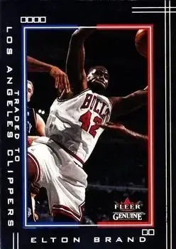2001-02 Fleer Genuine #7 Elton Brand