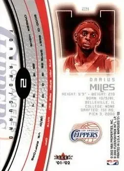Back of Darius Miles