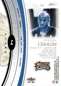 Back of Speedy Claxton