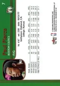 Back of Paul Pierce