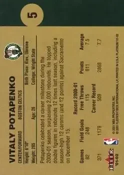Back of Vitaly Potapenko