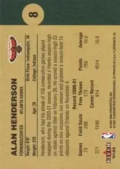 Back of Alan Henderson