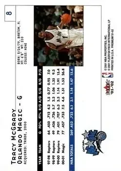 Back of Tracy McGrady