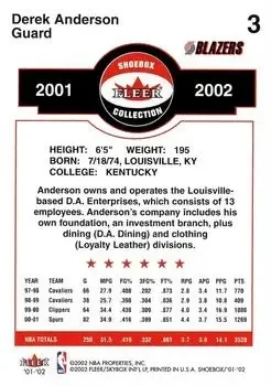 Back of Derek Anderson