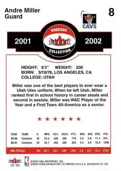 Back of Andre Miller