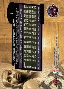 Back of Vince Carter